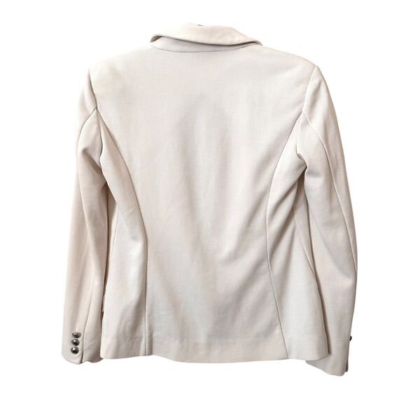 WEEKEND MAX MARA Textured One Button Blazer White Medium - Picture 3 of 5